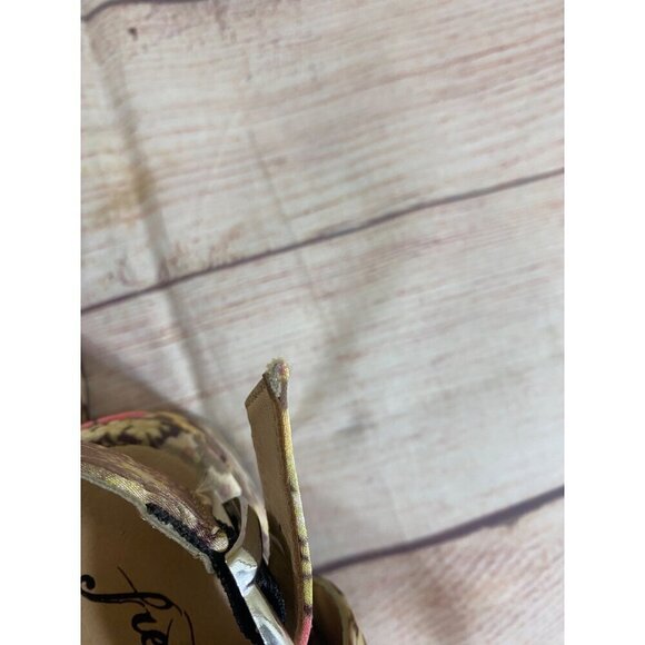 Free People Women's Ditsy Floral Slingback Bohemian Wedges - 40 (US 9) - Picture 3 of 14